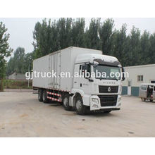 4 * 2 unidade Sinotruk HOWO van caminhão / van caminhão da caixa / van caminhão de carga / van caminhão de transporte / caminhão de transporte de mercadorias para 3-22 metro cúbico